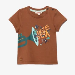 Discount Baby Boy Brown Organic T-Shirt Child T-Shirts, Polos & Shirts