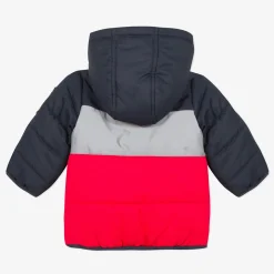 Hot Baby Boy Coated Color Block Bomber Jacket Child Outerwear