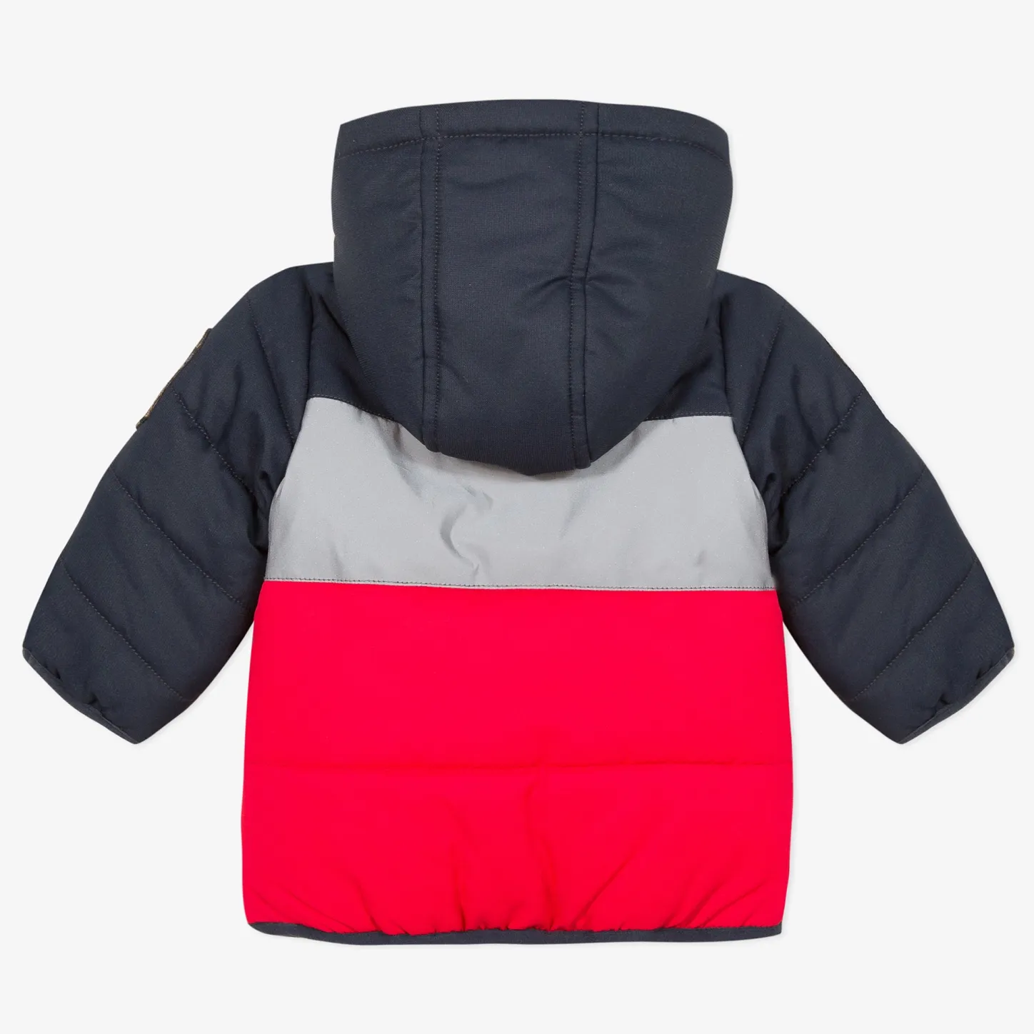 Hot Baby Boy Coated Color Block Bomber Jacket Child Outerwear