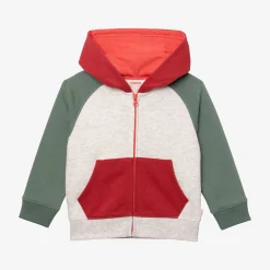 Outlet Baby Boy Color Block Zip Hoodie Child Cardigans & Sweaters