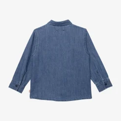 Outlet Baby Boy Embroidered Denim Shirt Child T-Shirts, Polos & Shirts