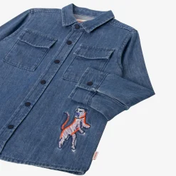 Outlet Baby Boy Embroidered Denim Shirt Child T-Shirts, Polos & Shirts