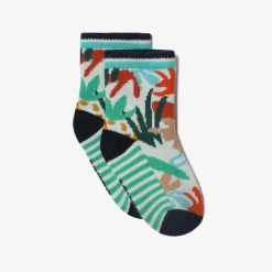 Sale Baby Boy Green Jungle Socks Child Accessories