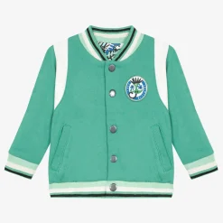 Sale Baby Boy Mint Blue Reversible Varsity Jacket Child Cardigans & Sweaters