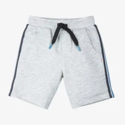 Sale Baby Boy Side Stripe Grey Molleton Shorts Child Pants, Shorts & Overalls