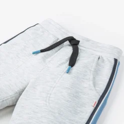 Sale Baby Boy Side Stripe Grey Molleton Shorts Child Pants, Shorts & Overalls