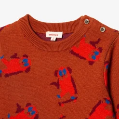 Fashion Baby Boy Skateboard Knit Sweater Child Cardigans & Sweaters