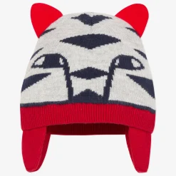 Fashion Baby Boy Tiger Knit Beanie Child Accessories