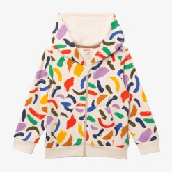 Sale Baby Boys' Beige Zip Hoodie Child Cardigans & Sweaters