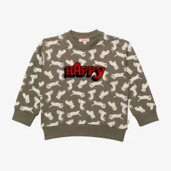 Outlet Baby Boys' Dog Green Sweatshirt Child Cardigans & Sweaters