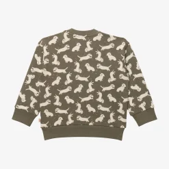 Outlet Baby Boys' Dog Green Sweatshirt Child Cardigans & Sweaters