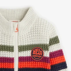 Discount Baby Boys' Heather Gray Zip Cardigan Child Cardigans & Sweaters