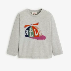 Fashion Baby Boys' Heather Grey T-Shirt Child T-Shirts, Polos & Shirts