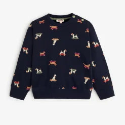 Clearance Baby Boys' Navy Blue Sweatshirt Child Cardigans & Sweaters