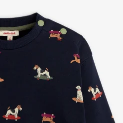 Clearance Baby Boys' Navy Blue Sweatshirt Child Cardigans & Sweaters