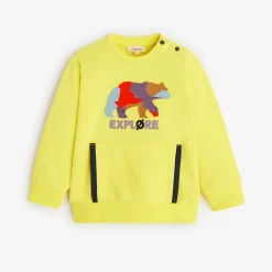 Hot Baby Boys' Neon Yellow Sweatshirt Child Cardigans & Sweaters