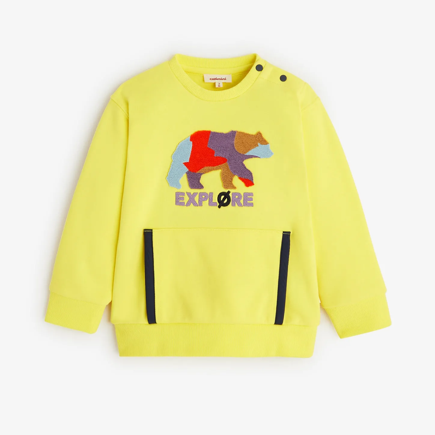 Hot Baby Boys' Neon Yellow Sweatshirt Child Cardigans & Sweaters