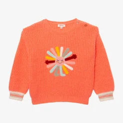 Best Baby Girl Boucle Sun Knit Sweater Child Cardigans & Sweaters