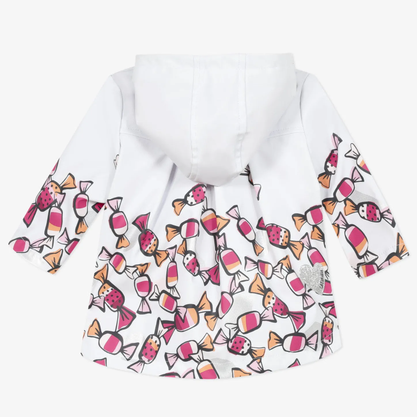 Outlet Baby Girl Candy Printed Raincoat Child Outerwear
