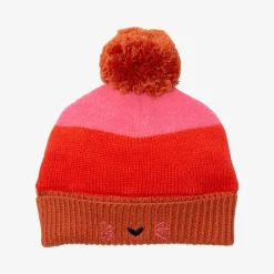 Discount Baby Girl Color Block Pink Hat Child Accessories