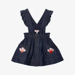 New Baby Girl Denim Skirt With Straps Child Dresses