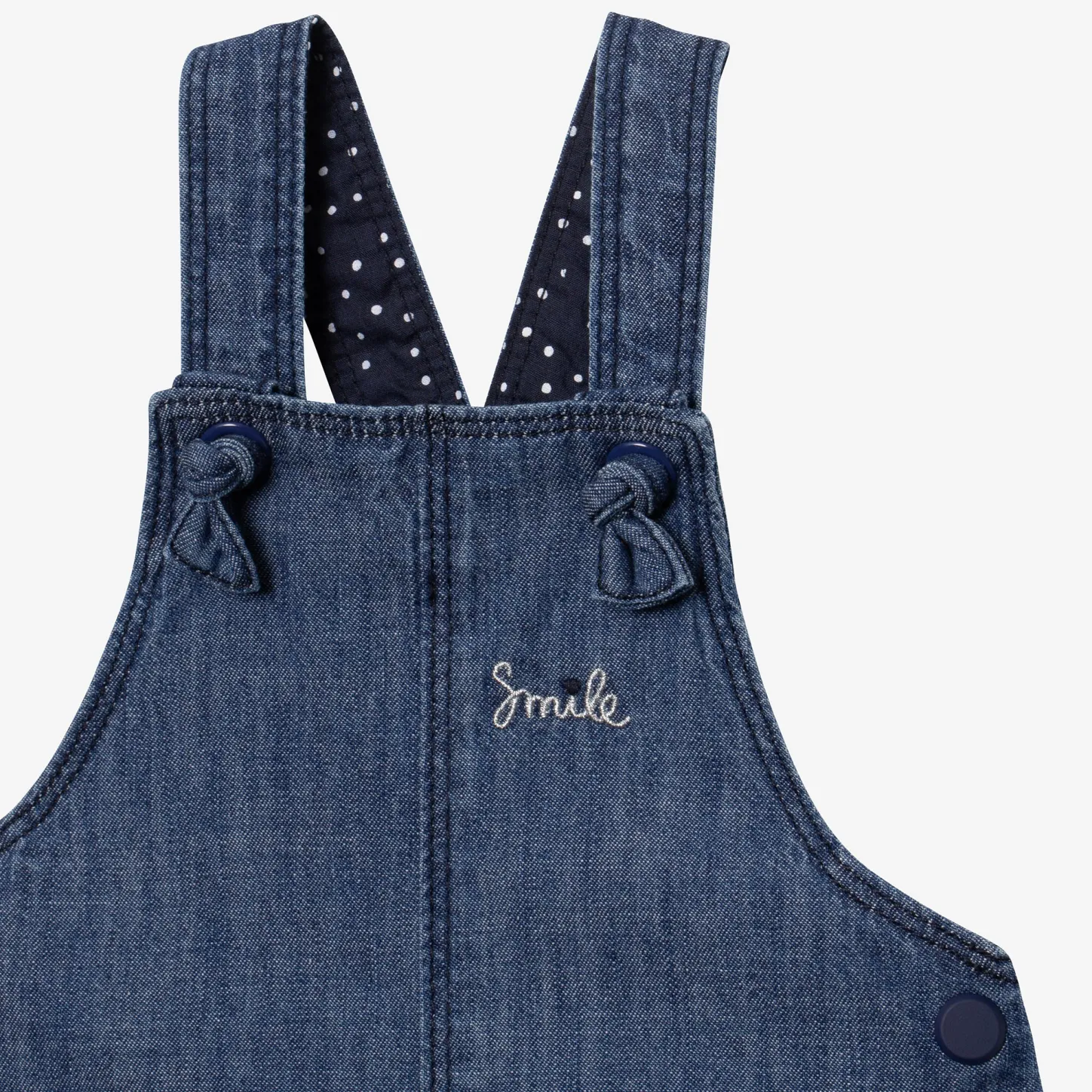Online Baby Girl Embroidered Denim Bib Dress Child Dresses