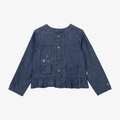 Best Baby Girl Embroidered Jean Jacket Child Cardigans & Sweaters