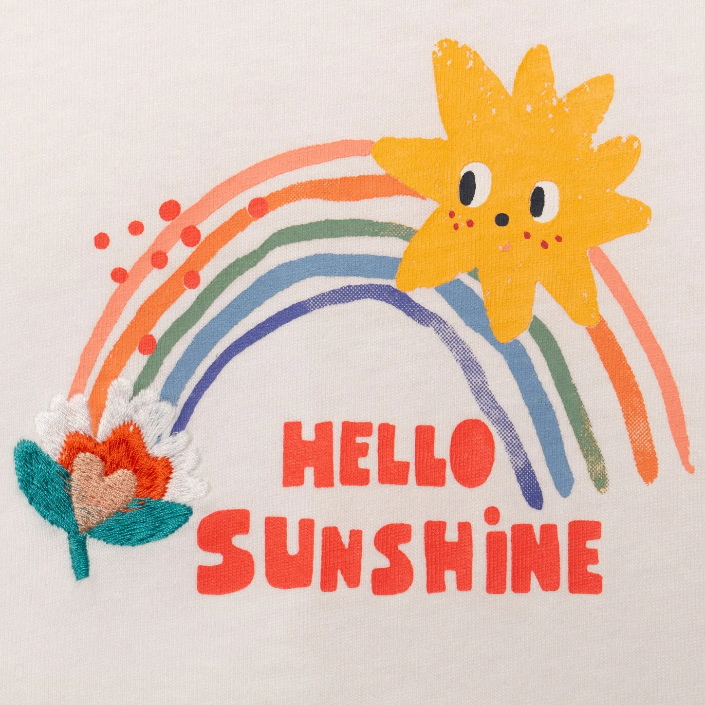 Best Baby Girl Embroidered Rainbow T-Shirt Child T-Shirts & Tops