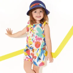 Online Baby Girl Floral Sleeveless Romper Child Pants, Shorts & Leggings
