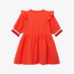 Best Baby Girl Frilly Orange Dress Child Dresses