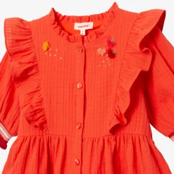 Best Baby Girl Frilly Orange Dress Child Dresses