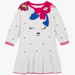 Fashion Baby Girl Heather Deer Pattern Jacquard Dress Child Dresses