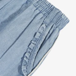 Sale Baby Girl Light Blue Denim Joggers Child Pants, Shorts & Leggings