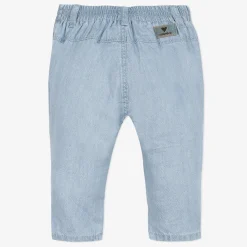 Sale Baby Girl Light Blue Denim Joggers Child Pants, Shorts & Leggings