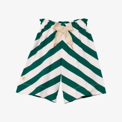 Outlet Baby Girl Maxi Stripe Cropped Trousers Child Pants, Shorts & Leggings