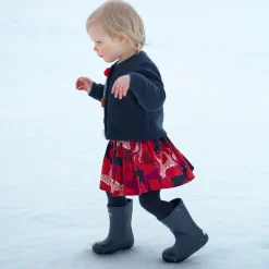 Best Baby Girl Panther Printed 2 In 1 Dress And Skirt Child Dresses