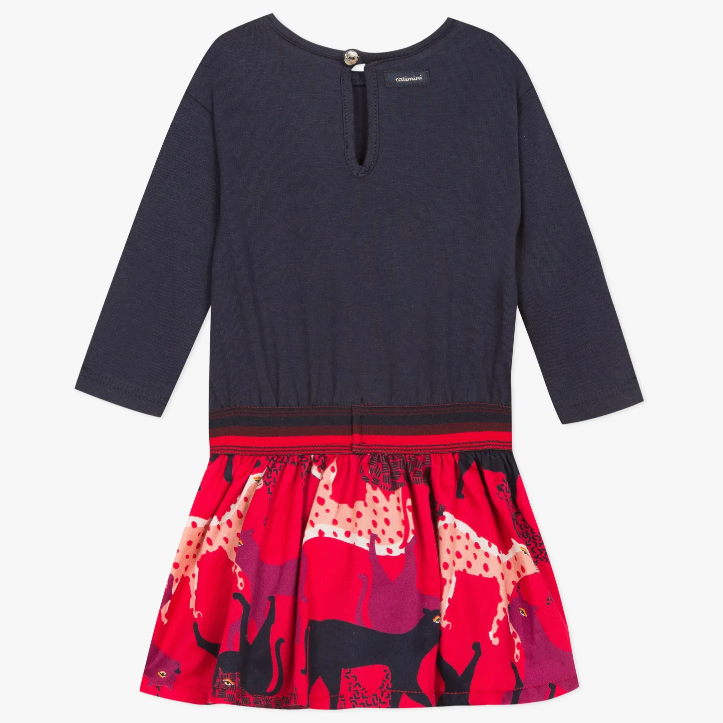 Best Baby Girl Panther Printed 2 In 1 Dress And Skirt Child Dresses