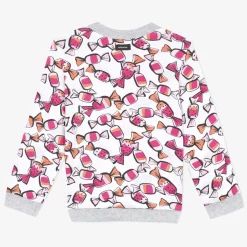 Discount Baby Girl Pink Candy Print Sweatshirt Child Cardigans & Sweaters