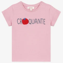 Fashion Baby Girl Pink Short Sleeve T-Shirt Child T-Shirts & Tops