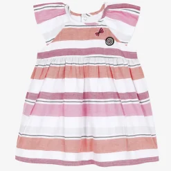 Best Baby Girl Pink Striped Dress Child Dresses