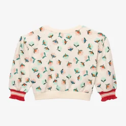 Discount Baby Girl Plant Print Sweatshirt Child Cardigans & Sweaters