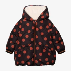 Sale Baby Girl Polka Dot Parka Child Outerwear