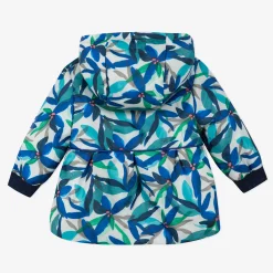 Clearance Baby Girl Printed Jacket With Faux Fur Lining Child Outerwear