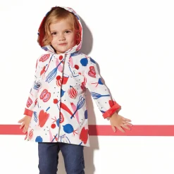 Outlet Baby Girl Printed Raincoat Child Outerwear