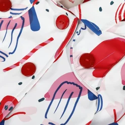 Outlet Baby Girl Printed Raincoat Child Outerwear