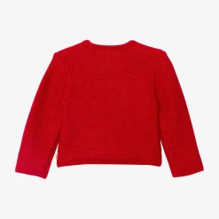 Best Baby Girl Red Lurex Cardigan Child Cardigans & Sweaters