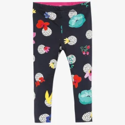 Fashion Baby Girl Reversible Floral Printed Leggings Child Pants, Shorts & Leggings