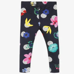Fashion Baby Girl Reversible Floral Printed Leggings Child Pants, Shorts & Leggings