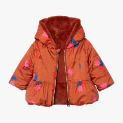 Clearance Baby Girl Reversible Puffer Jacket Child Outerwear