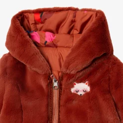 Clearance Baby Girl Reversible Puffer Jacket Child Outerwear